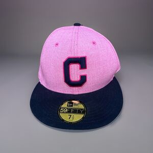Cleveland Indians New Era 2018 Mother’s Day On-Field 59Fifty Fitted Hat Size 7.5
